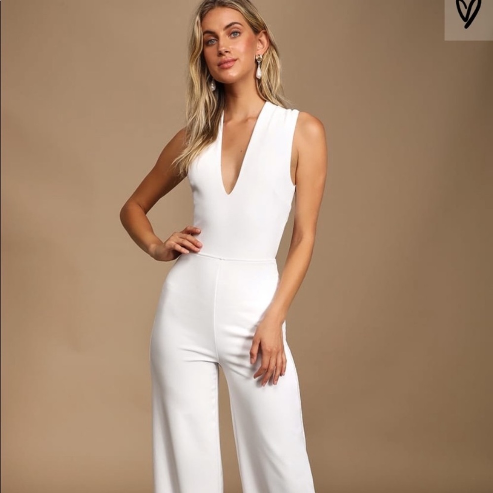 Beautiful white romper! Like new!!!